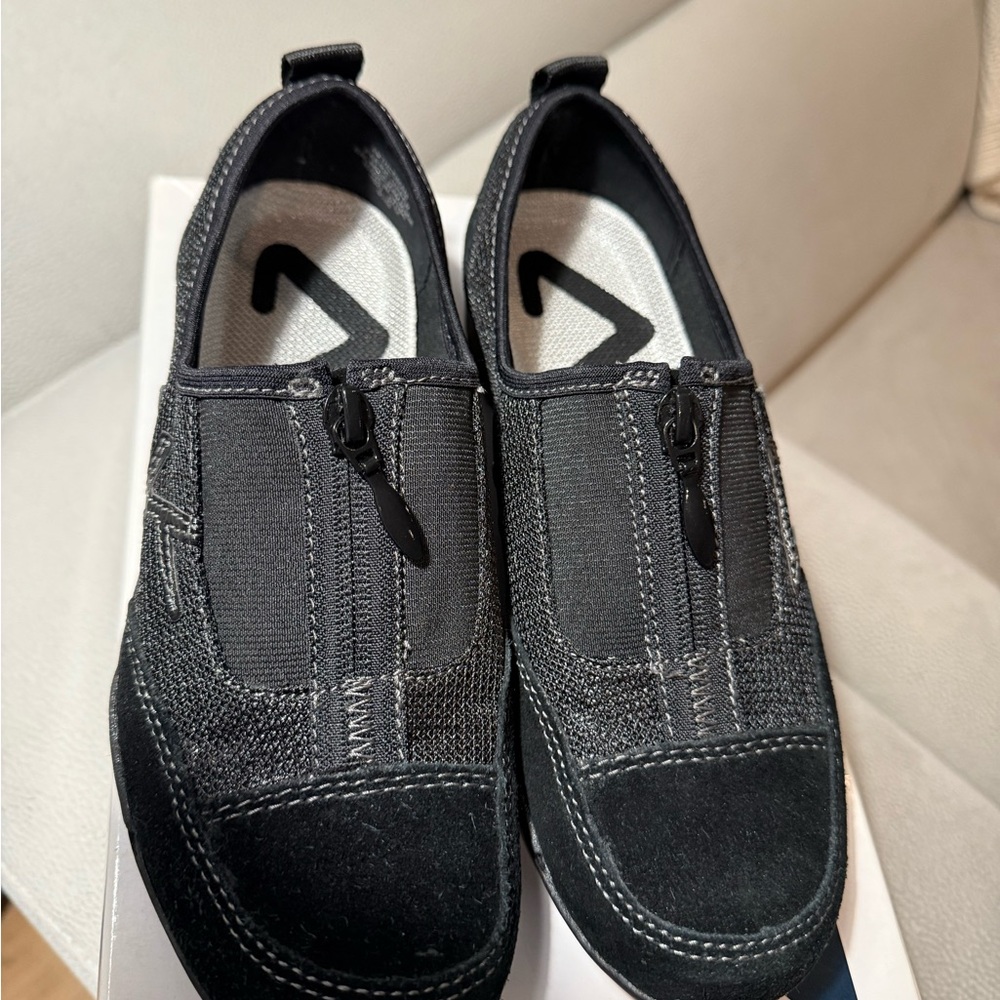 Black Slip-On Men's Shoes